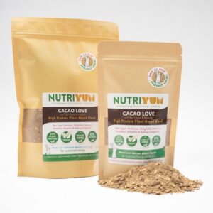 Nutriyum Cacao Love high protein plant-based cacao blend with raw cacao and mesquite