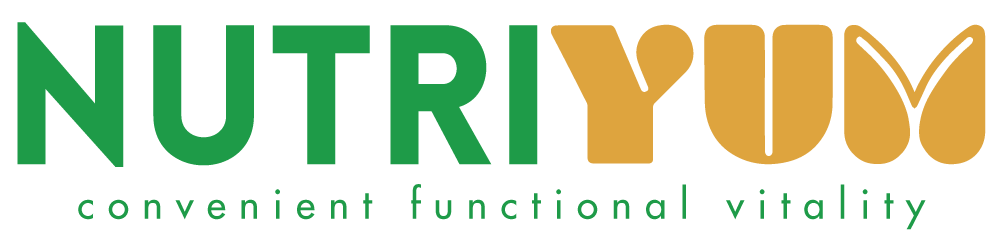 Nutriyum high protein health foods and plant-based nutrition logo